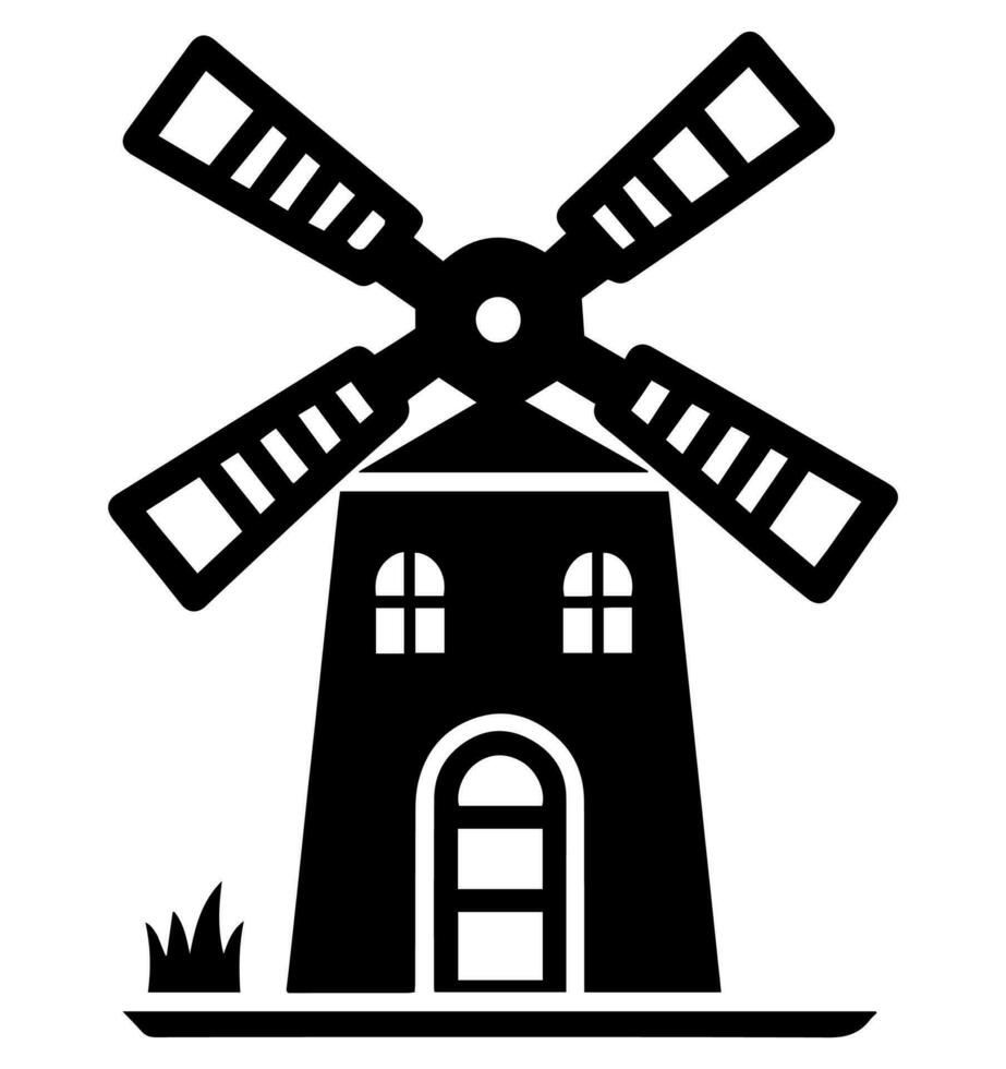 Windmühle Vektor Symbol Webseite ux ui