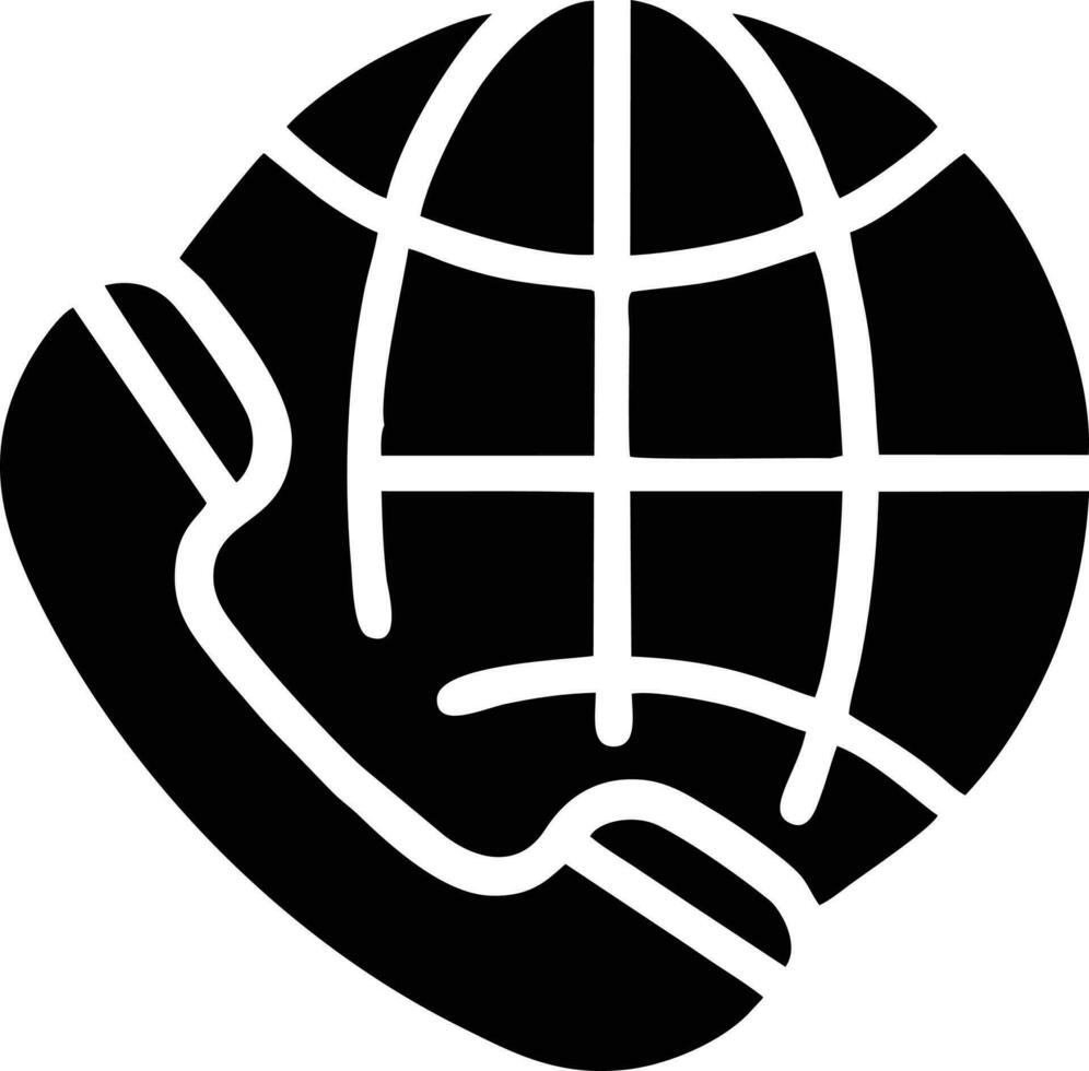 Globus Planet Erde Symbol Symbol Vektor Bild