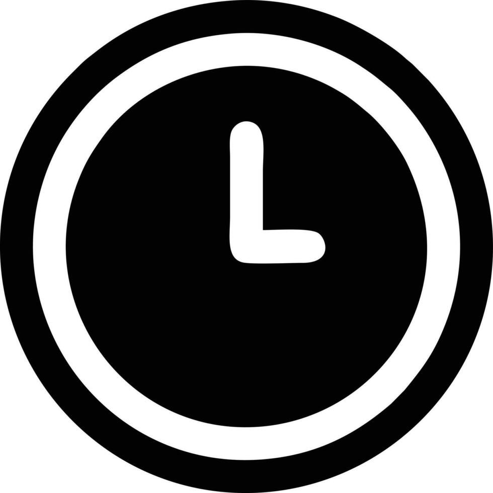 Uhr Symbol Symbol Design Bild. Illustration von das Alarm Uhr Zeit isoliert Vektor Bild. eps 10