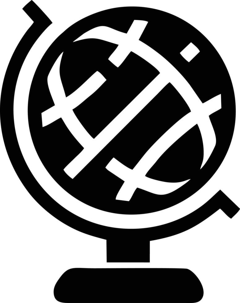 klot planet jord ikon symbol vektor bild