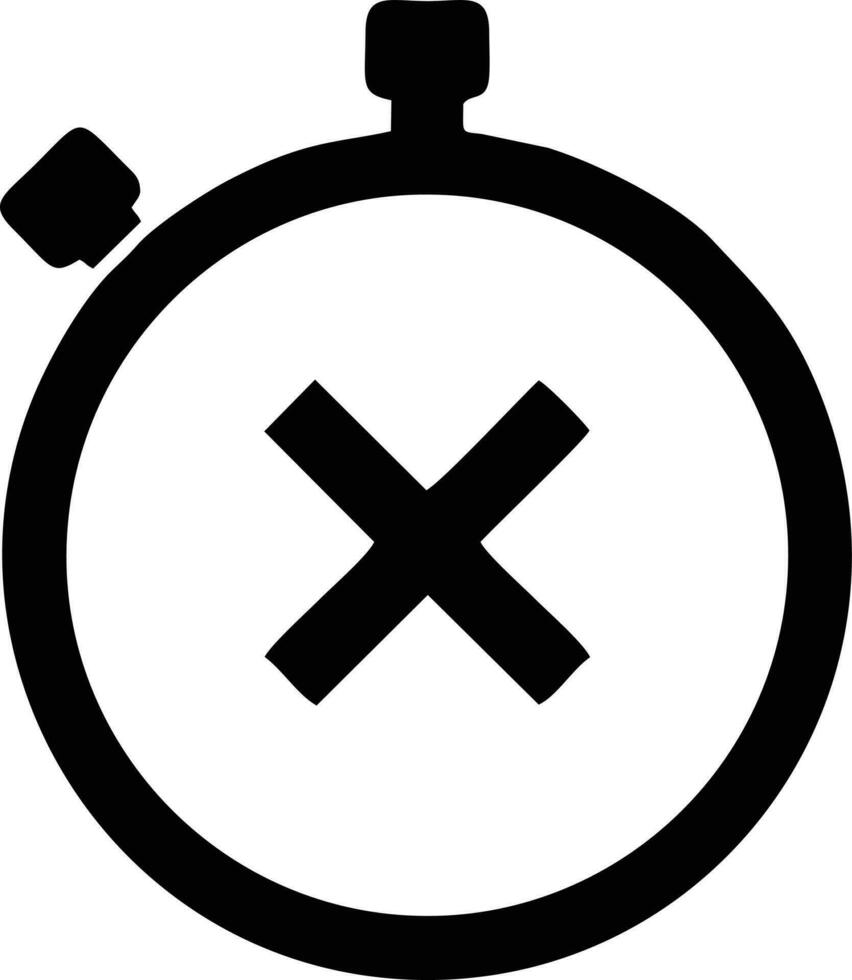 Uhr Symbol Symbol Design Bild. Illustration von das Alarm Uhr Zeit isoliert Vektor Bild. eps 10