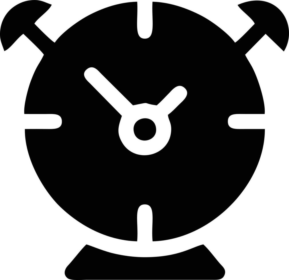 Uhr Symbol Symbol Design Bild. Illustration von das Alarm Uhr Zeit isoliert Vektor Bild. eps 10