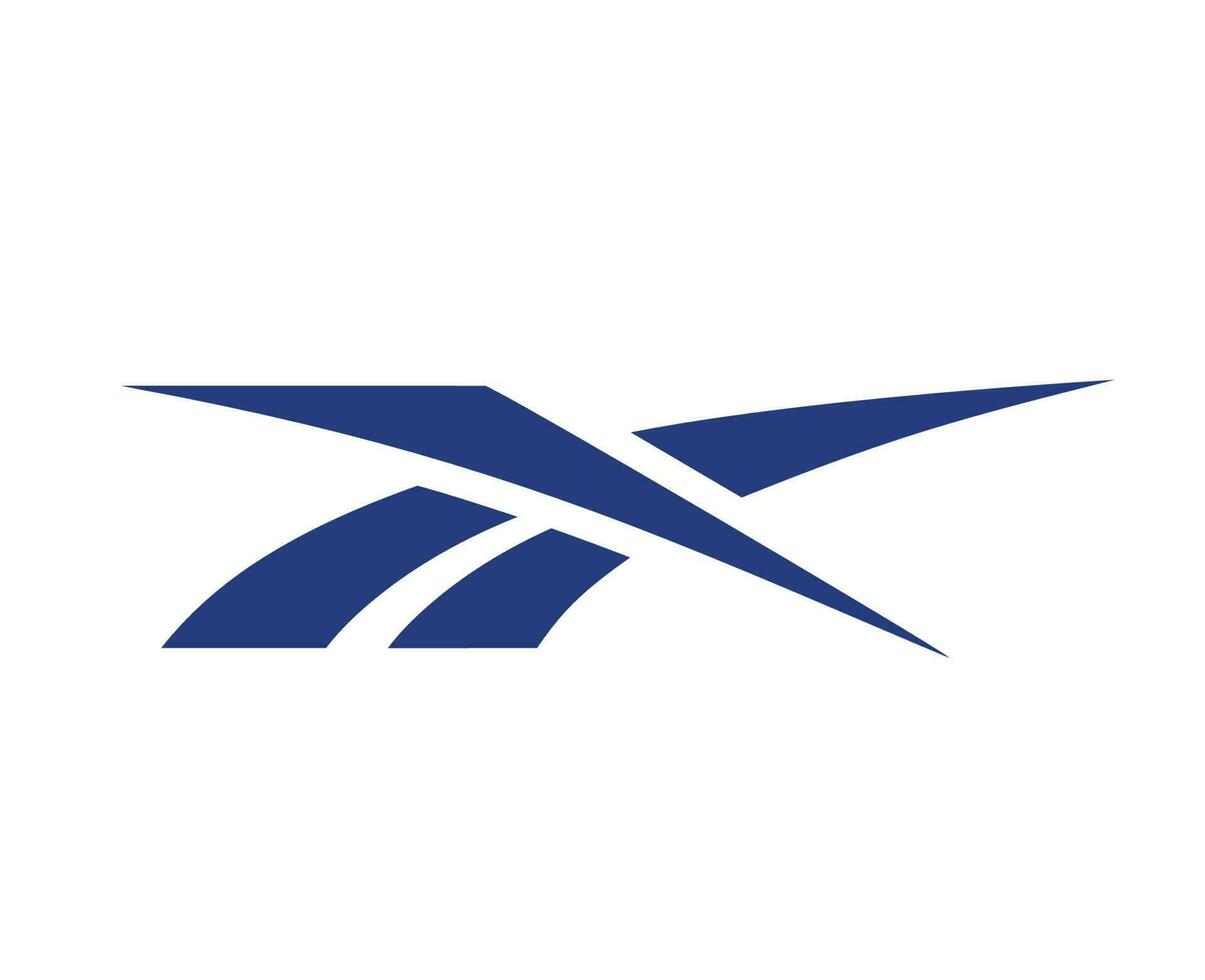 reebok Logo Marke Kleider Blau Symbol Design Symbol abstrakt Vektor Illustration