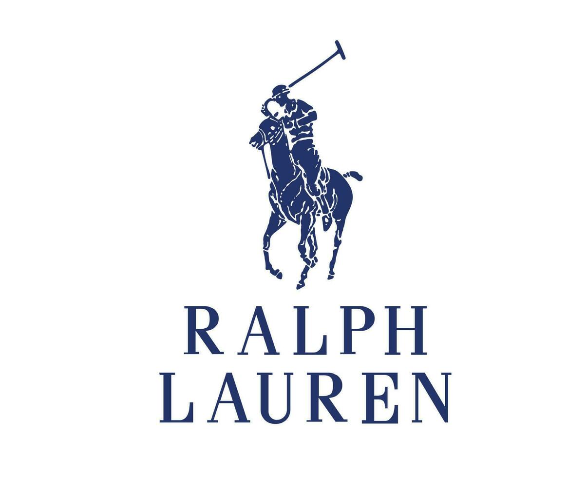 ralph lauren varumärke symbol med namn logotyp kläder design ikon abstrakt vektor illustration