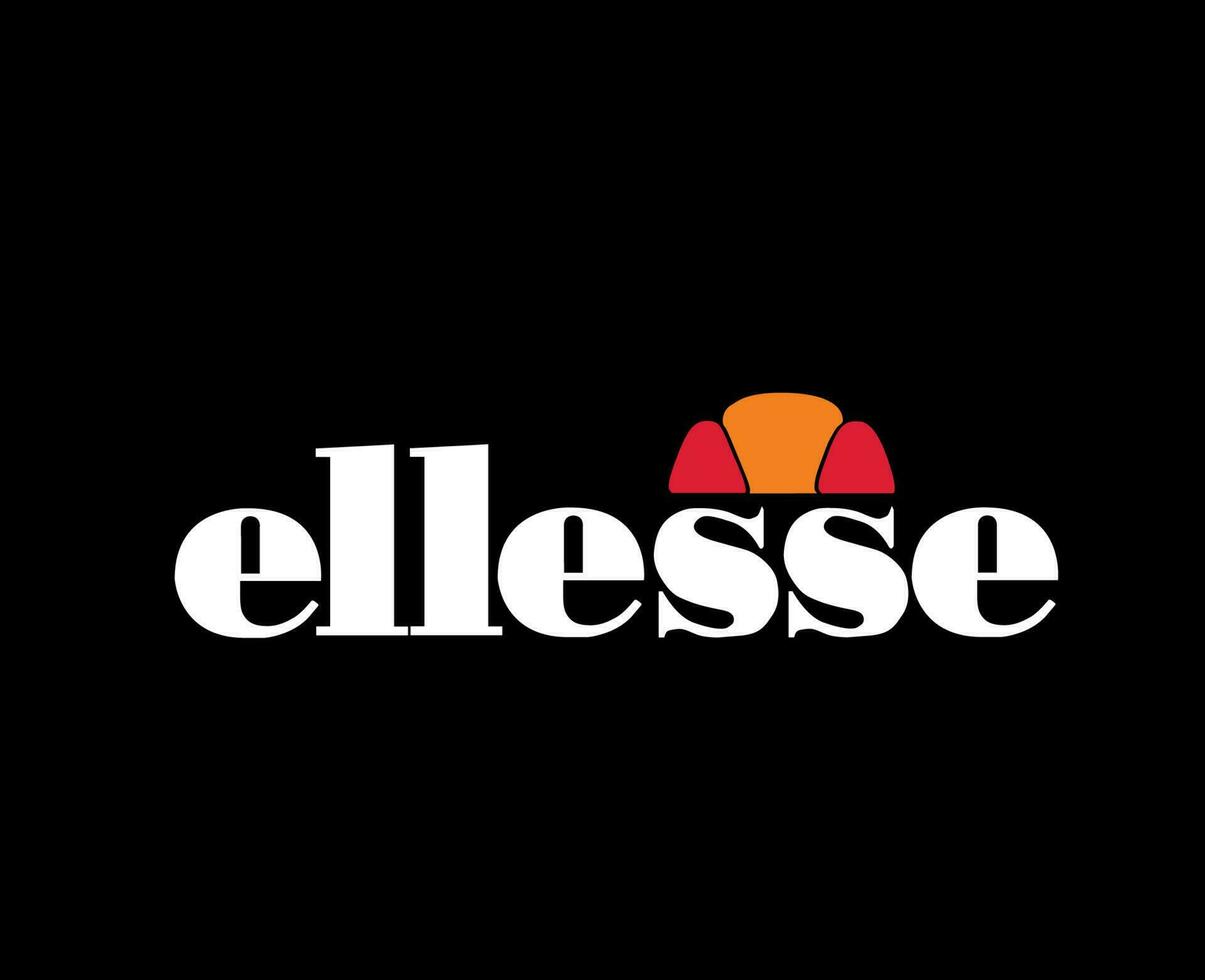 ellesse Marke Logo Symbol Design Kleider Mode Vektor Illustration mit schwarz Hintergrund