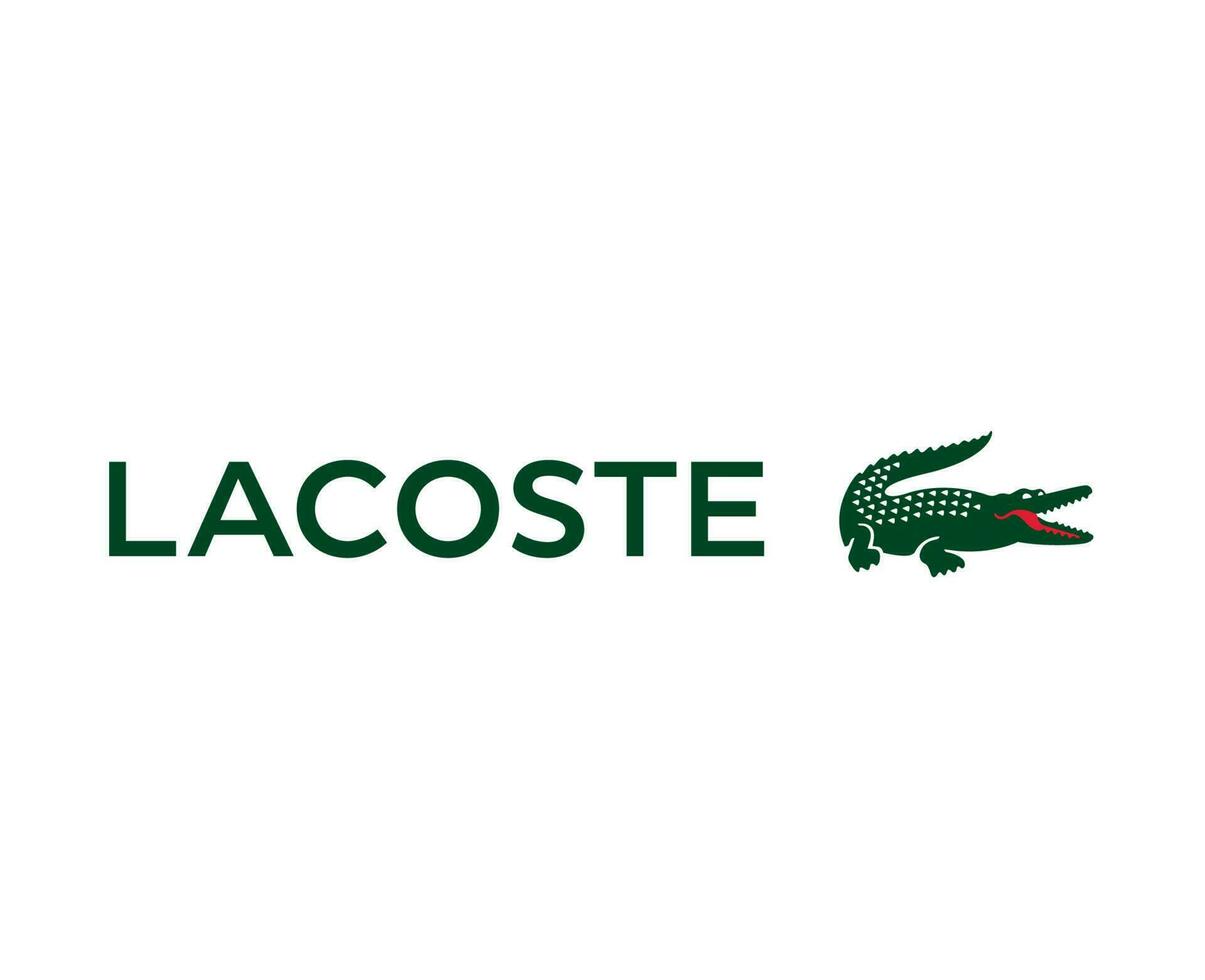 lacoste Logo Marke Symbol mit Name Design Kleider Mode Vektor Illustration