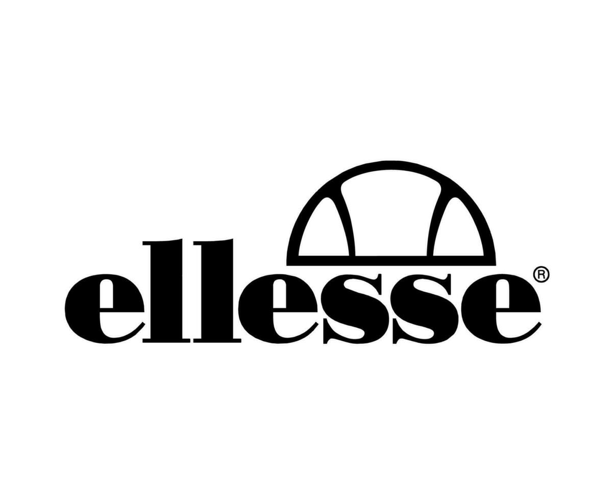 ellesse Logo Marke Symbol schwarz Design Kleider Mode Vektor Illustration