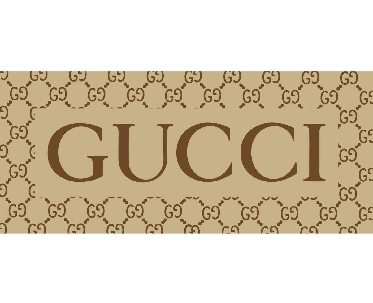 Gucci Marke Logo Symbol braun Design Kleider Mode Illustration Vektor