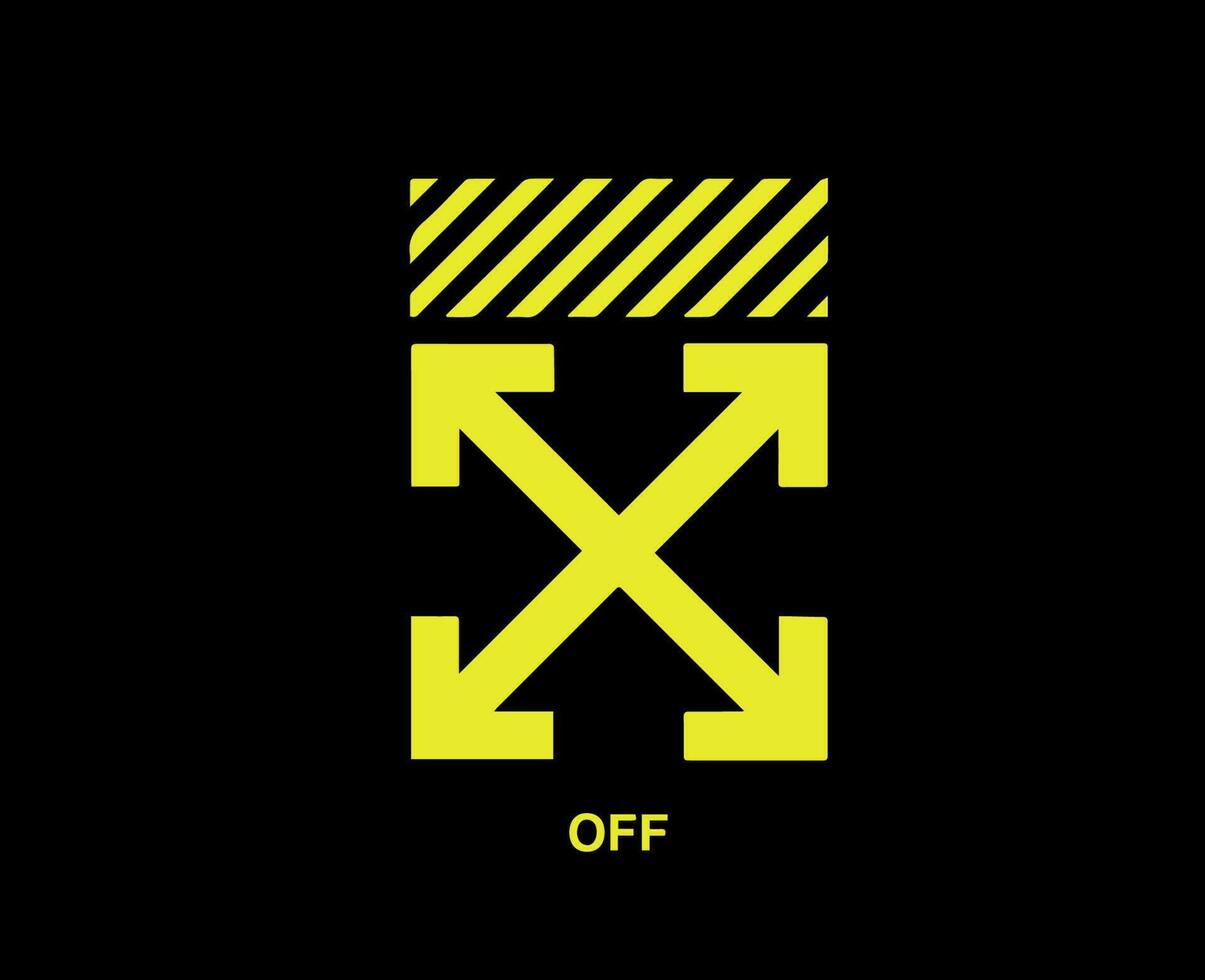 nicht-gerade weiss Marke Logo Symbol Gelb Design Kleider Symbol abstrakt Vektor Illustration mit schwarz Hintergrund
