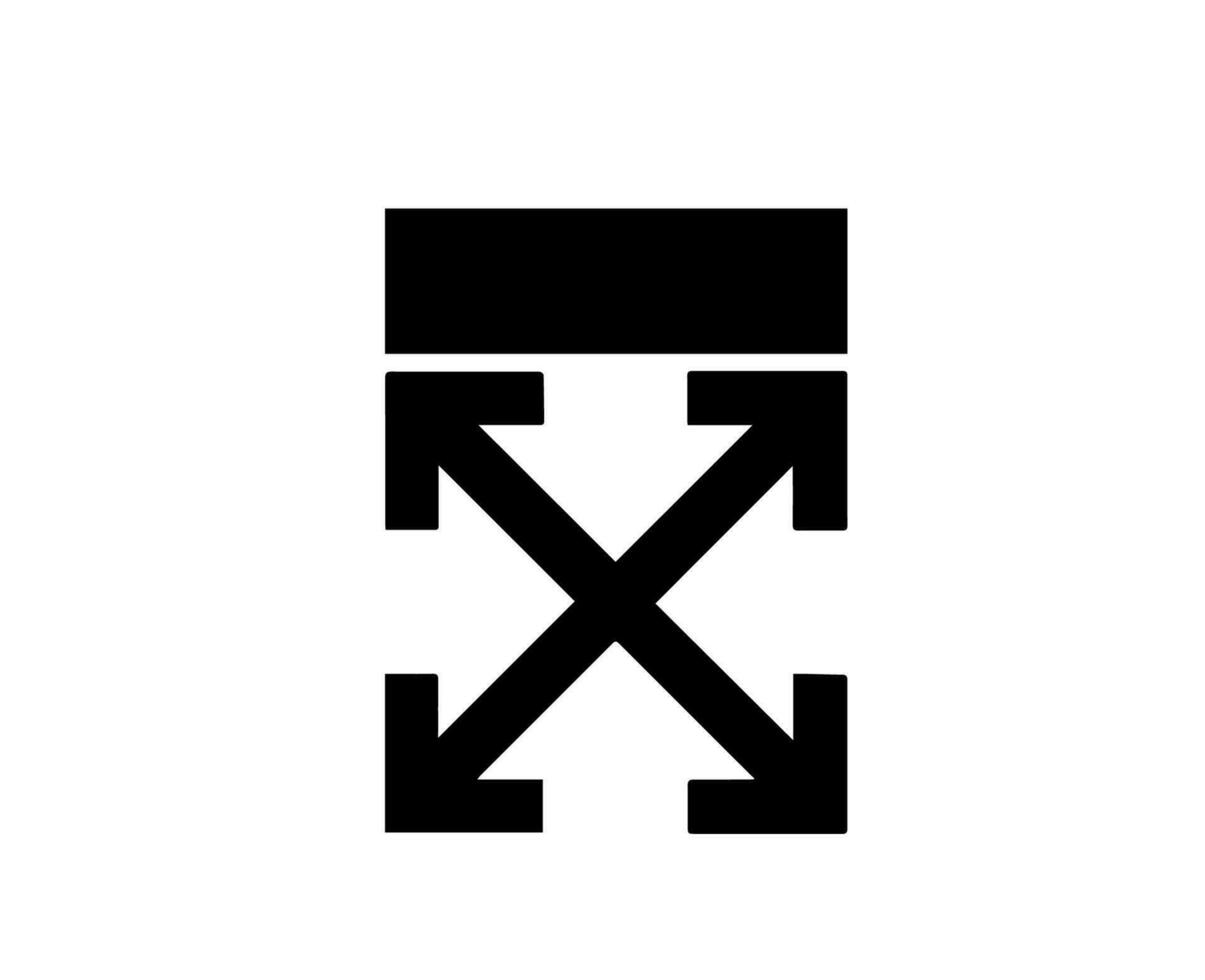 nicht-gerade weiss Marke Symbol schwarz Logo Kleider Design Symbol abstrakt Vektor Illustration