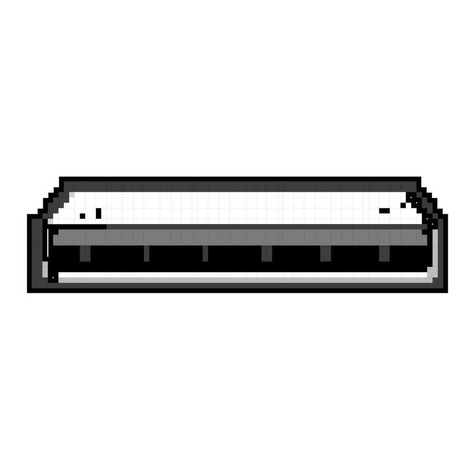 fax scanner dokumentera spel pixel konst vektor illustration