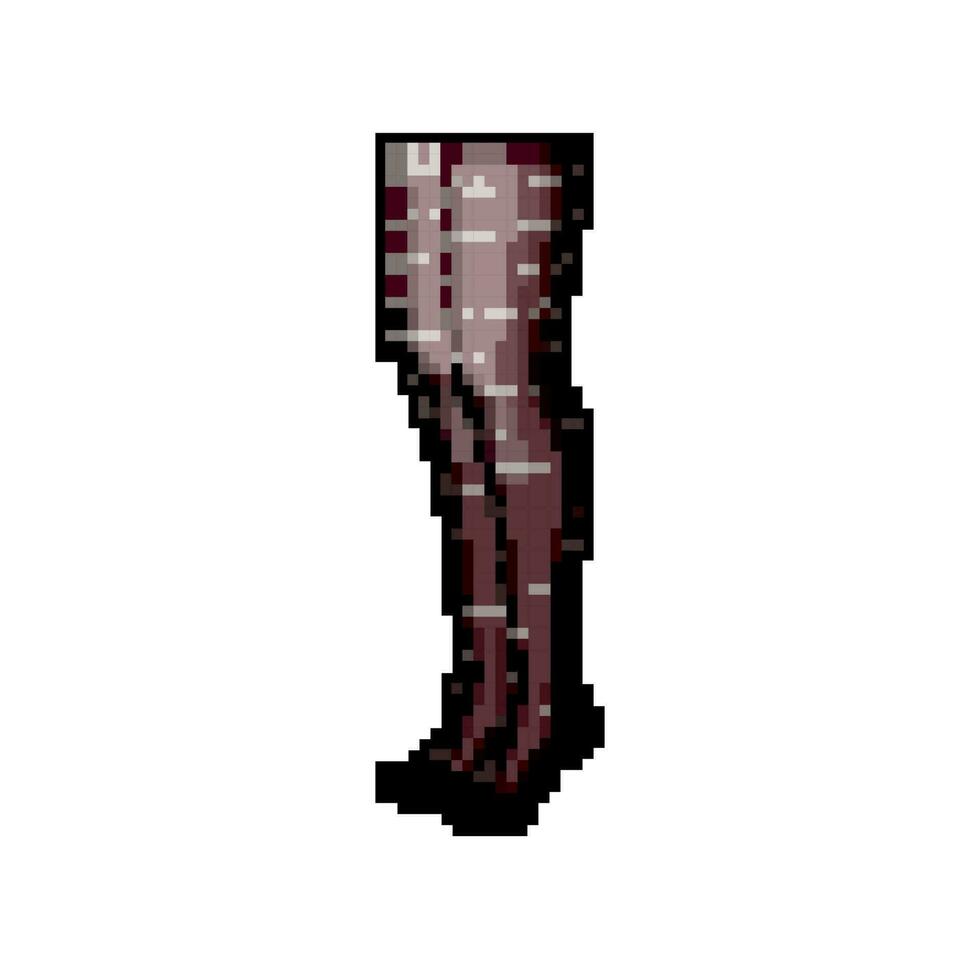 Kleidung Strumpfhose weiblich Spiel Pixel Kunst Vektor Illustration