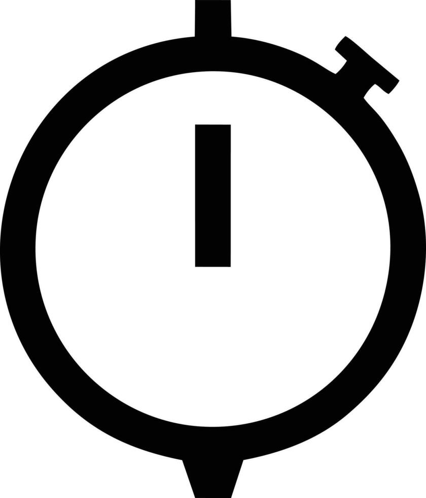 Uhr Symbol Symbol Design Bild. Illustration von das Alarm Uhr Zeit isoliert Vektor Bild. eps 10