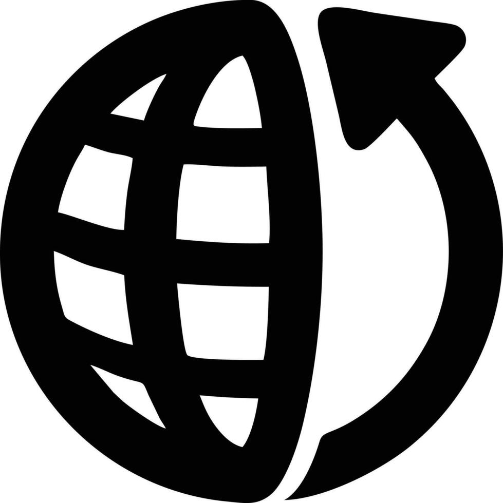 Globus Planet Erde Symbol Symbol Vektor Bild