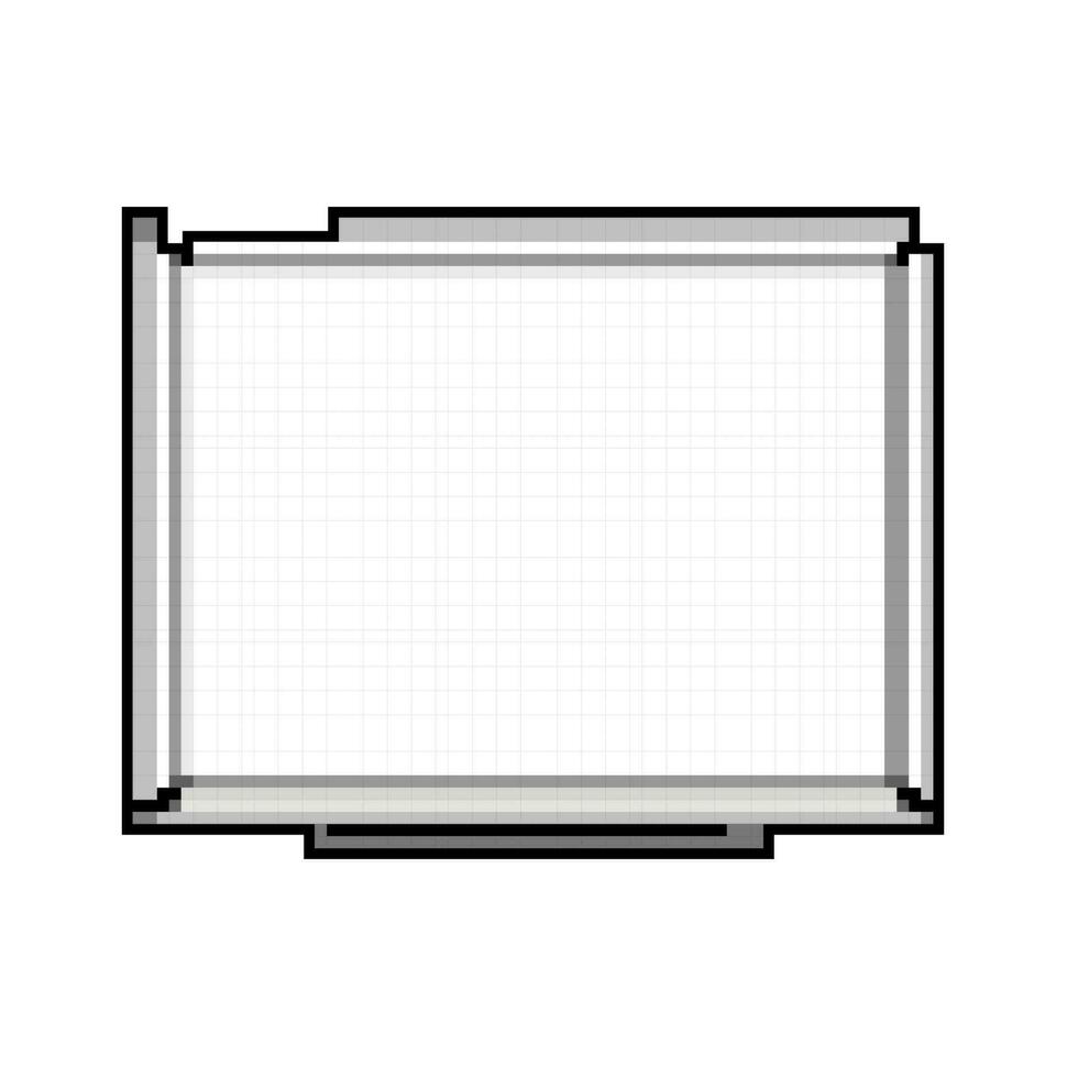 företag whiteboard skola spel pixel konst vektor illustration