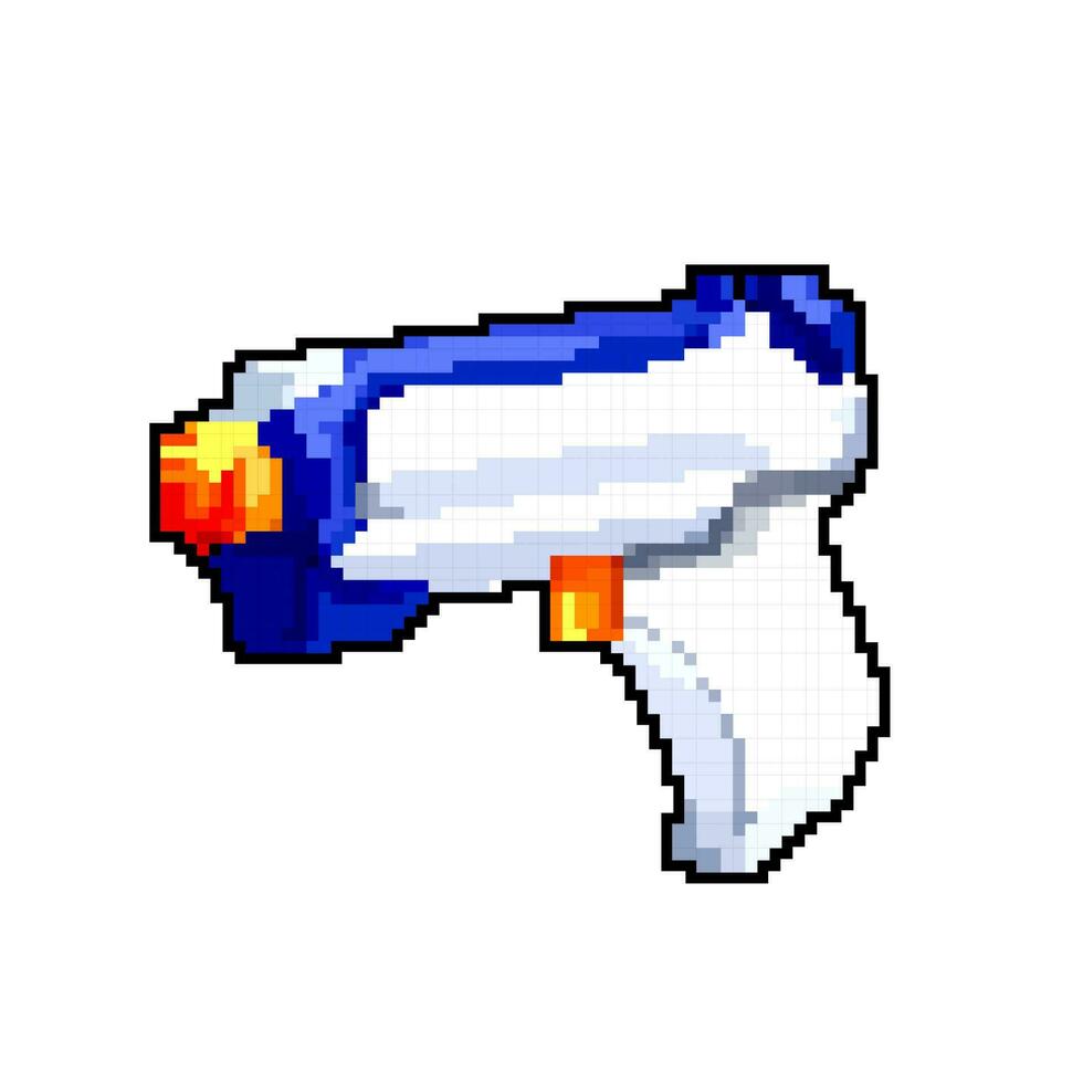 fest vatten pistol leksak spel pixel konst vektor illustration