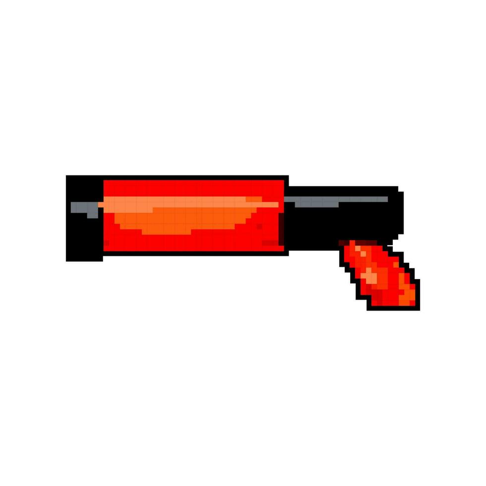 roligt vatten pistol leksak spel pixel konst vektor illustration