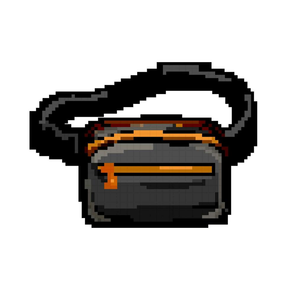 Reißverschluss Taille Tasche Spiel Pixel Kunst Vektor Illustration