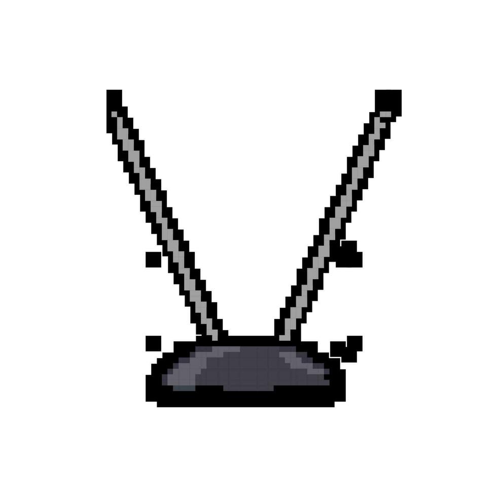 tv TV antenn spel pixel konst vektor illustration