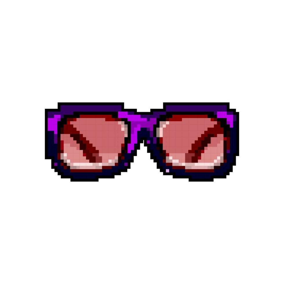 Lebensstil Sonnenbrille Frauen Spiel Pixel Kunst Vektor Illustration