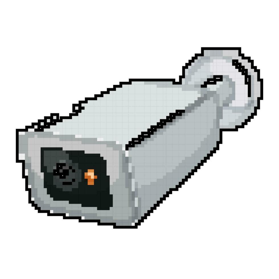 systemet säkerhet kamera cCTV spel pixel konst vektor illustration