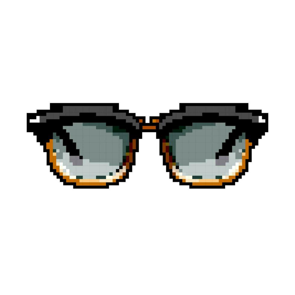 jung Sonnenbrille Männer Spiel Pixel Kunst Vektor Illustration