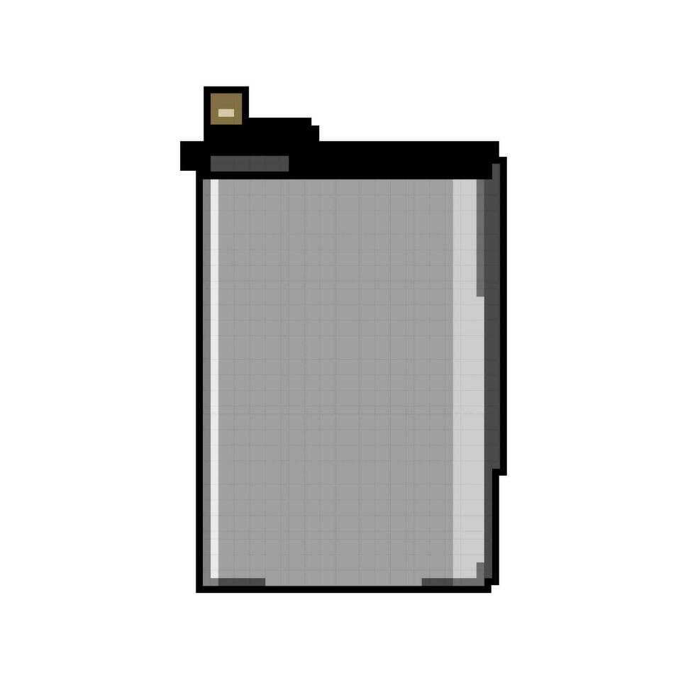 Leistung Handy, Mobiltelefon Telefon Batterie Spiel Pixel Kunst Vektor Illustration