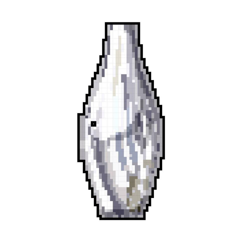 Zuhause Marmor Vase Spiel Pixel Kunst Vektor Illustration