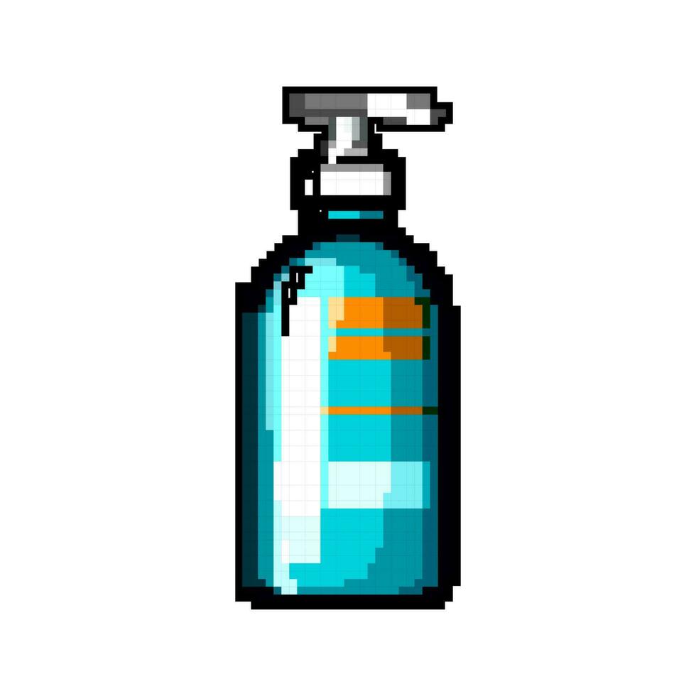 Haut Lotion Spiel Pixel Kunst Vektor Illustration