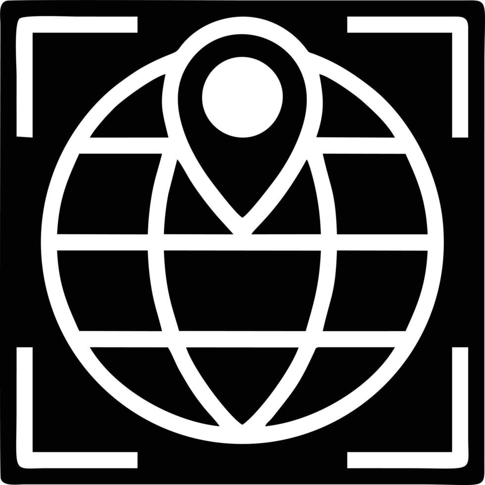 Globus Planet Erde Symbol Symbol Vektor Bild