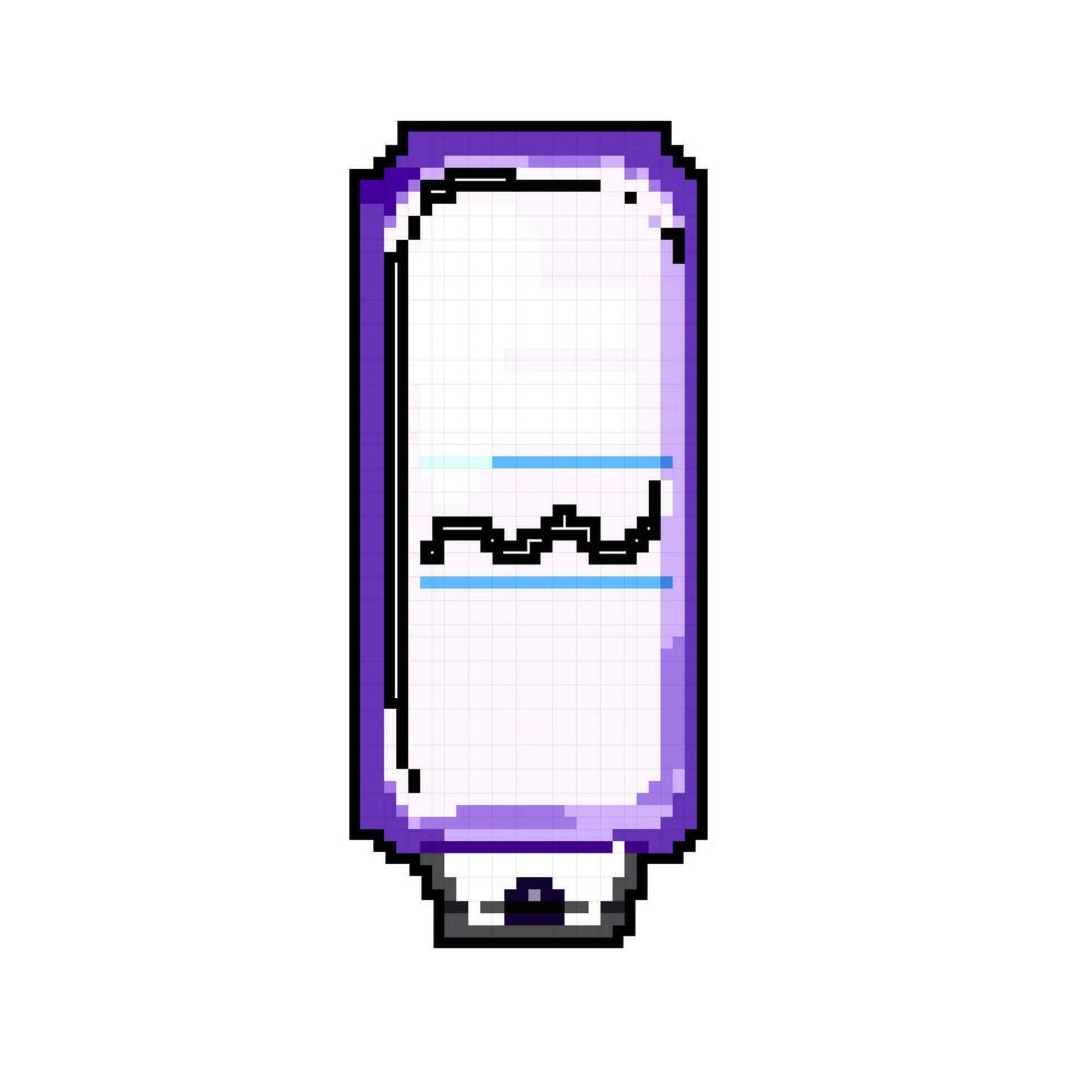 Pflege Lotion Spiel Pixel Kunst Vektor Illustration