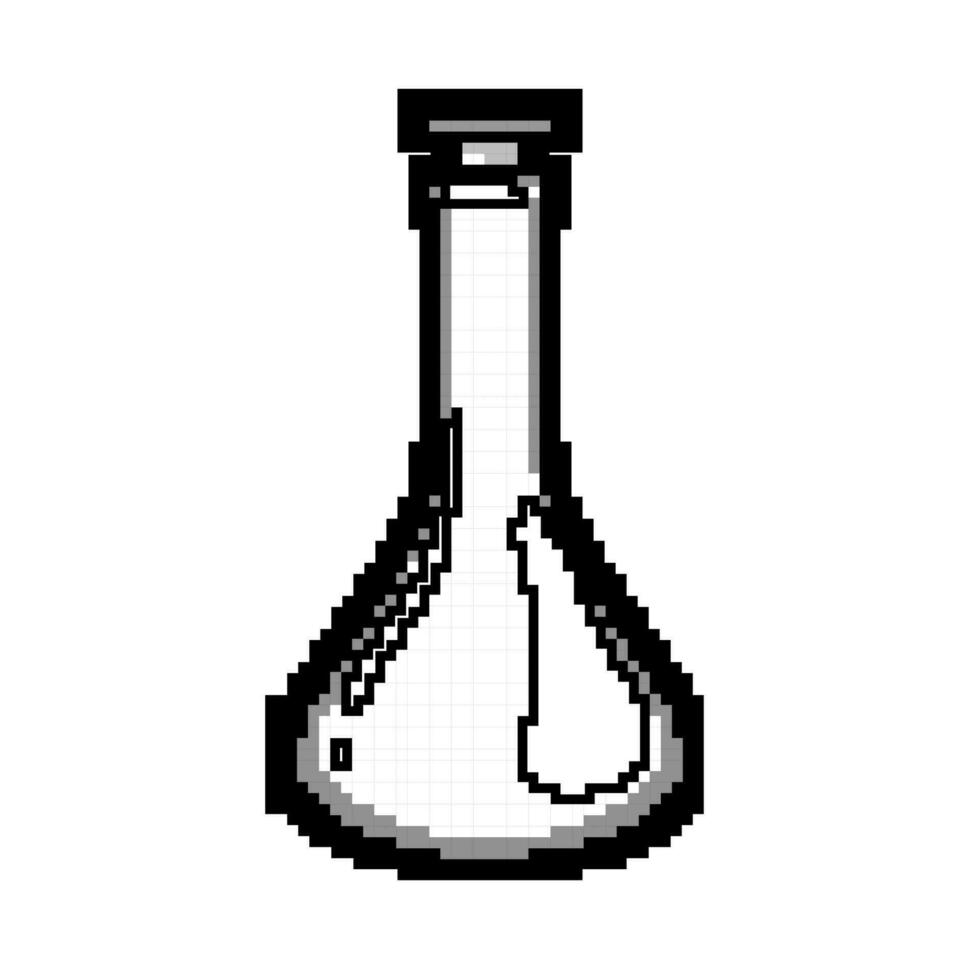 testa laboratorium glas spel pixel konst vektor illustration