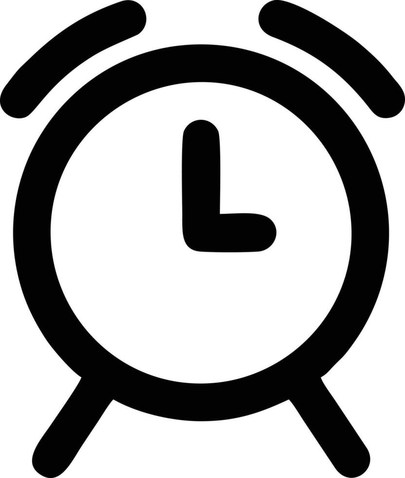 Uhr Symbol Symbol Design Bild. Illustration von das Alarm Uhr Zeit isoliert Vektor Bild. eps 10