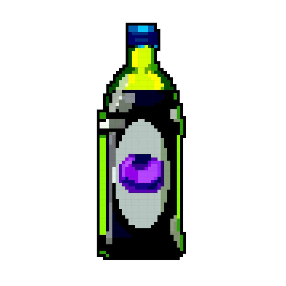 glas juice flaska spel pixel konst vektor illustration