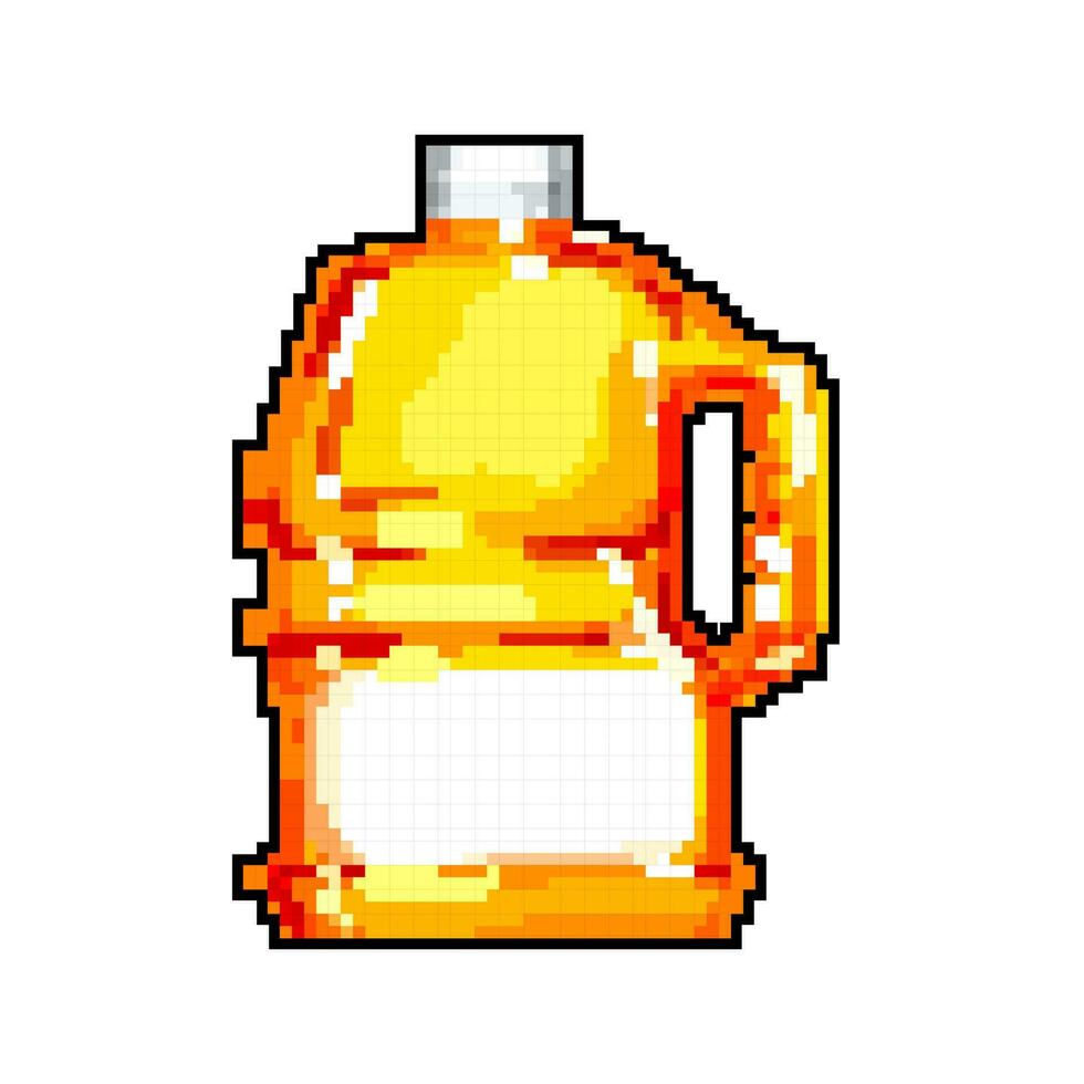 Essen Saft Flasche Spiel Pixel Kunst Vektor Illustration