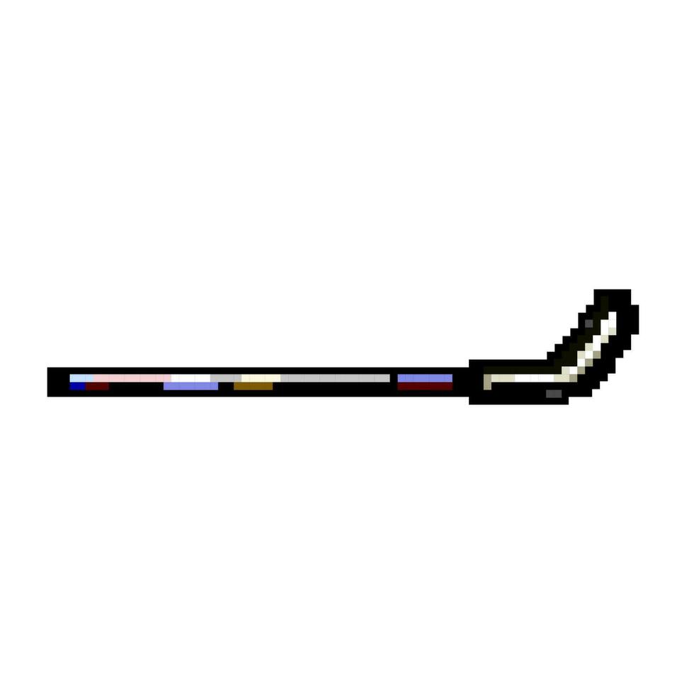 aktivitet hockey pinne spel pixel konst vektor illustration