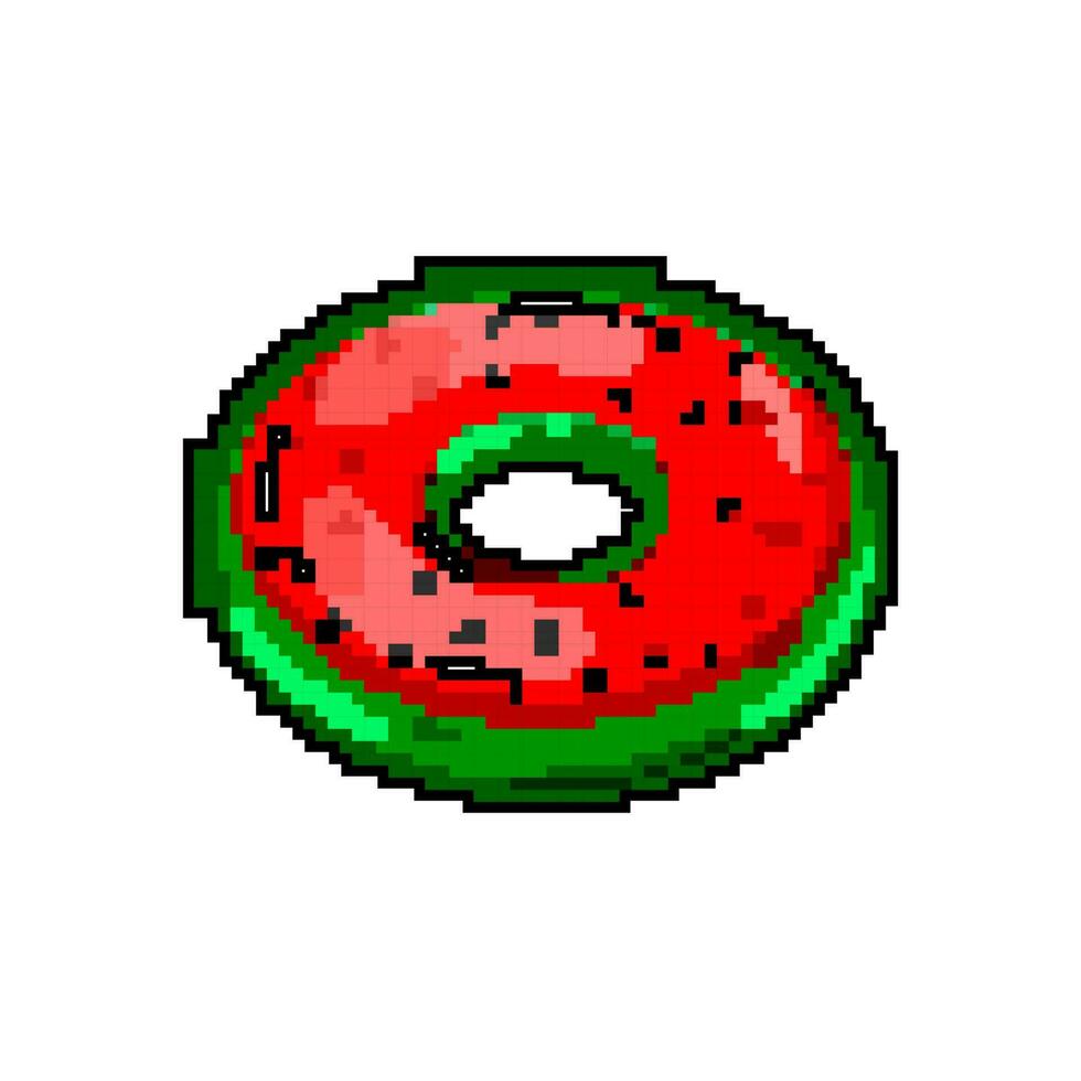 Gummi aufblasbar Ring Spiel Pixel Kunst Vektor Illustration