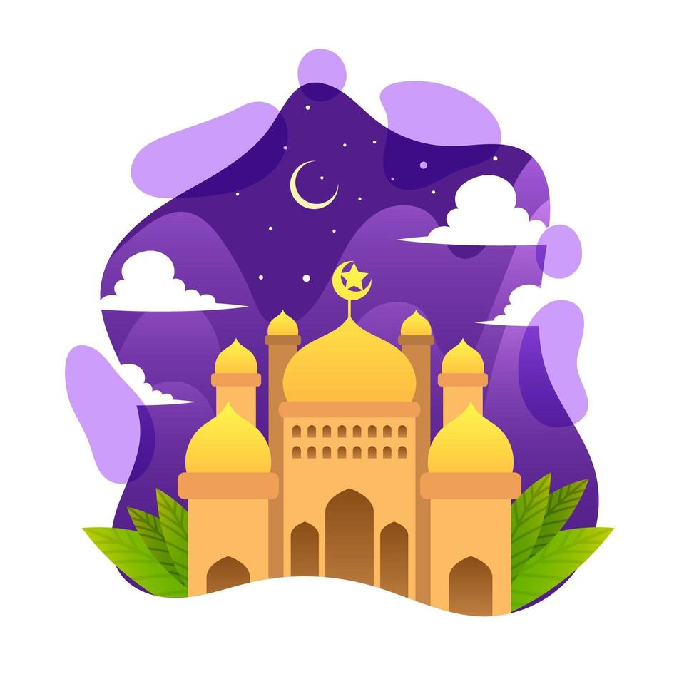 bunte Eid Moschee vektor