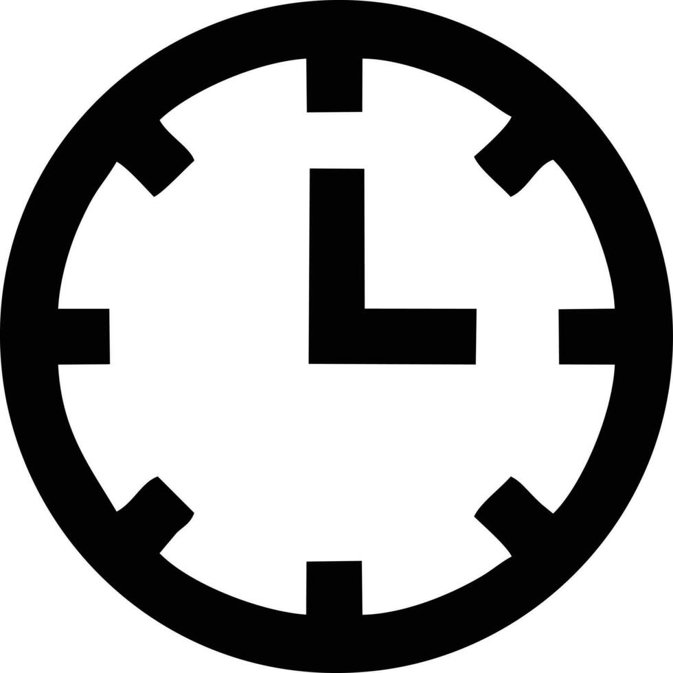 klocka ikon symbol design bild. illustration av de larm Kolla på tid isolerat vektor bild. eps 10