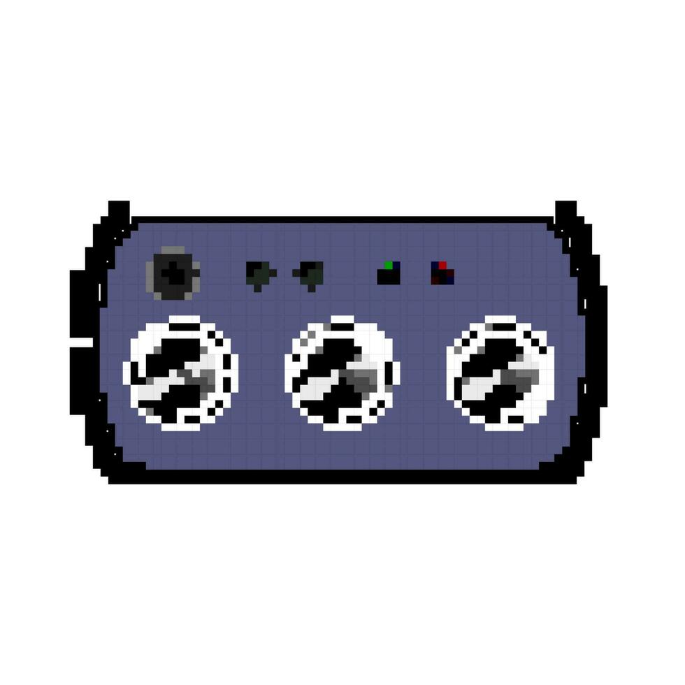 musik hörlurar amp spel pixel konst vektor illustration