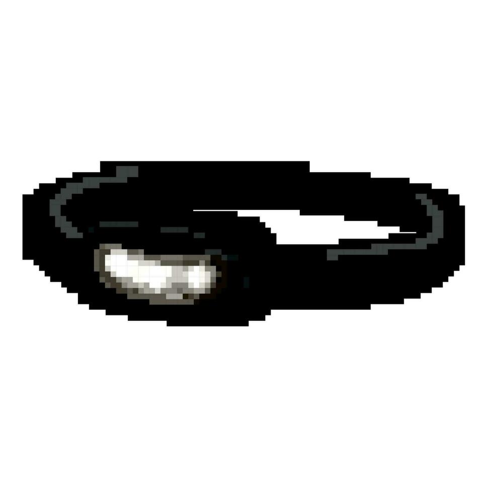 lampa strålkastare ficklampa spel pixel konst vektor illustration