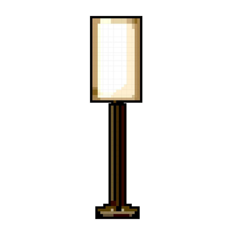 modern Fußboden Lampe Spiel Pixel Kunst Vektor Illustration