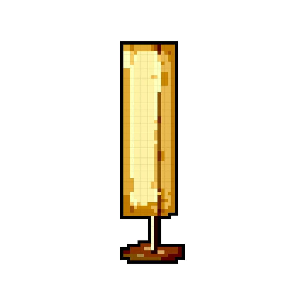 kontor golv lampa spel pixel konst vektor illustration