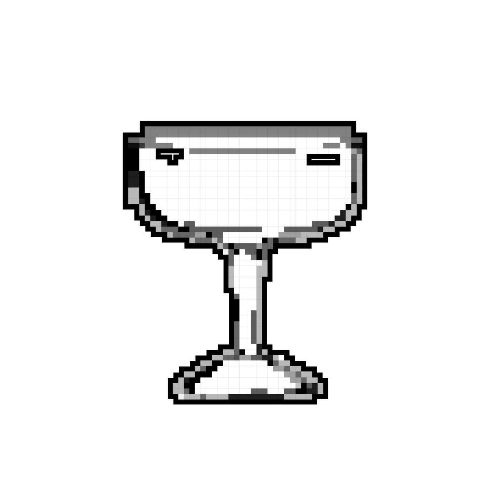dryck cocktail glasögon spel pixel konst vektor illustration