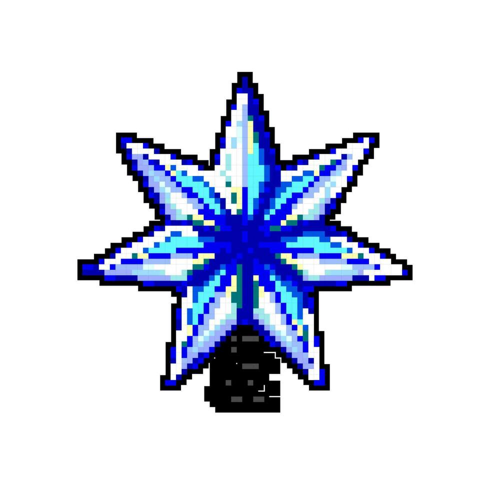 dekoration jul stjärna spel pixel konst vektor illustration