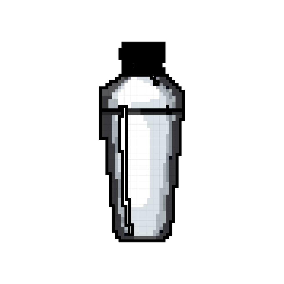 dryck cocktail shaker spel pixel konst vektor illustration
