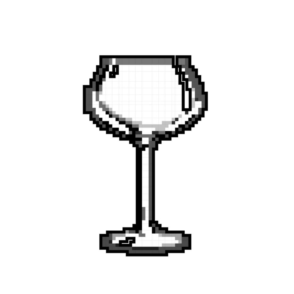 dryck cocktail glasögon spel pixel konst vektor illustration