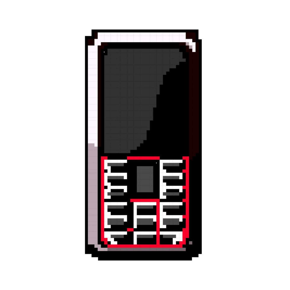 symbol knapp telefon spel pixel konst vektor illustration