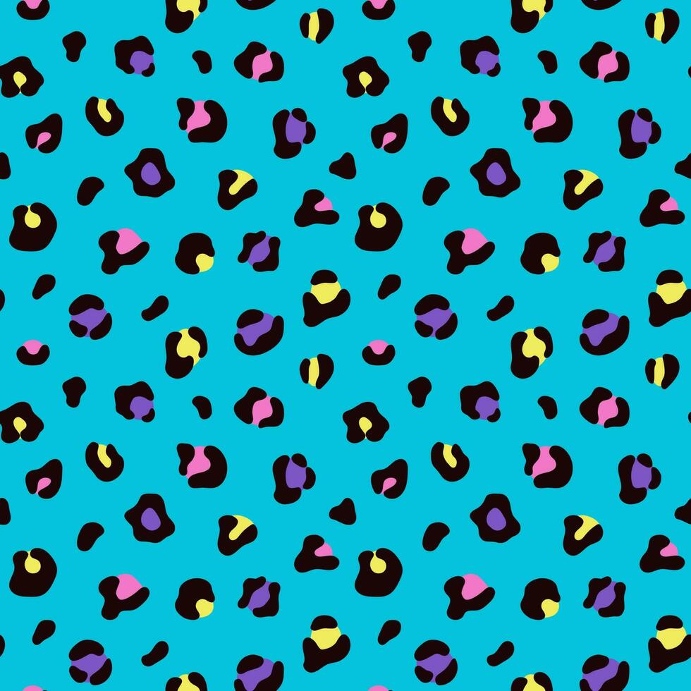 hell Blau tarnen Leopard Flecken Muster vektor