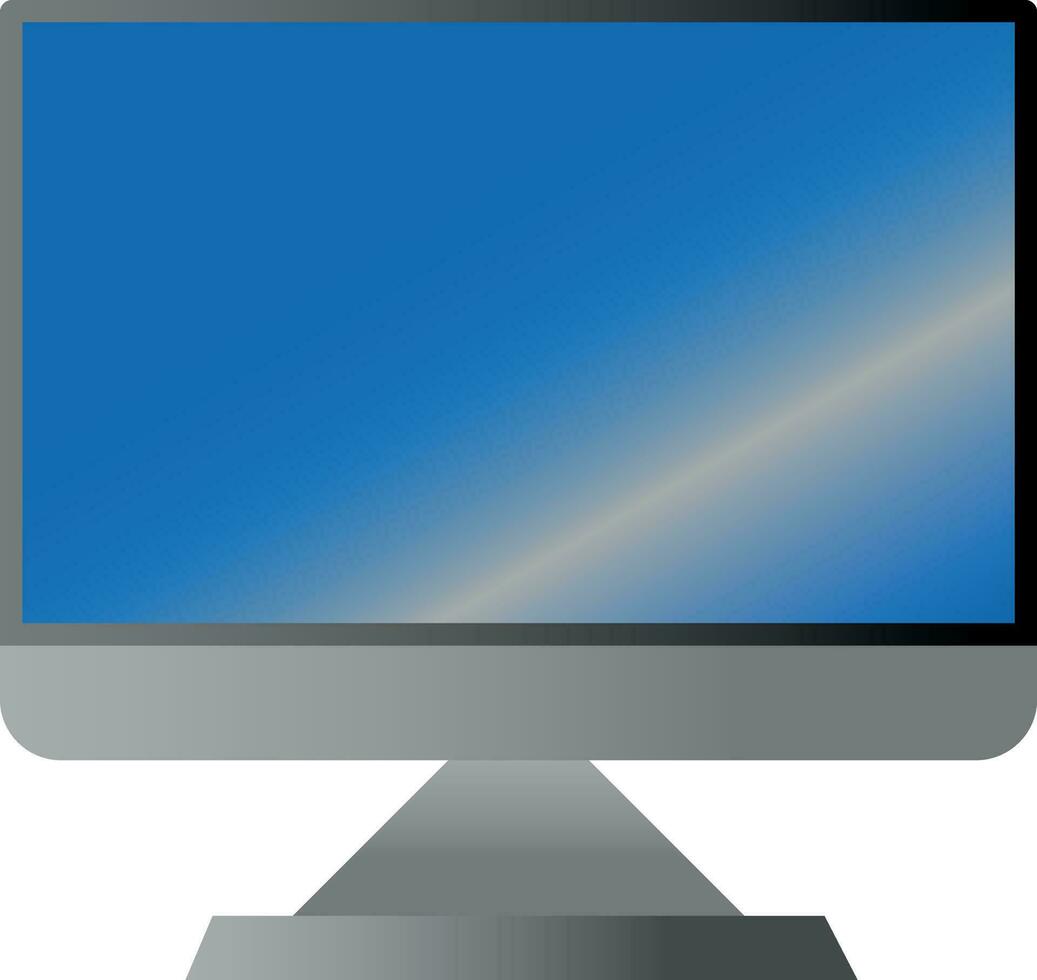 Computer Monitor mit ein Blau Bildschirm auf Es. vektor